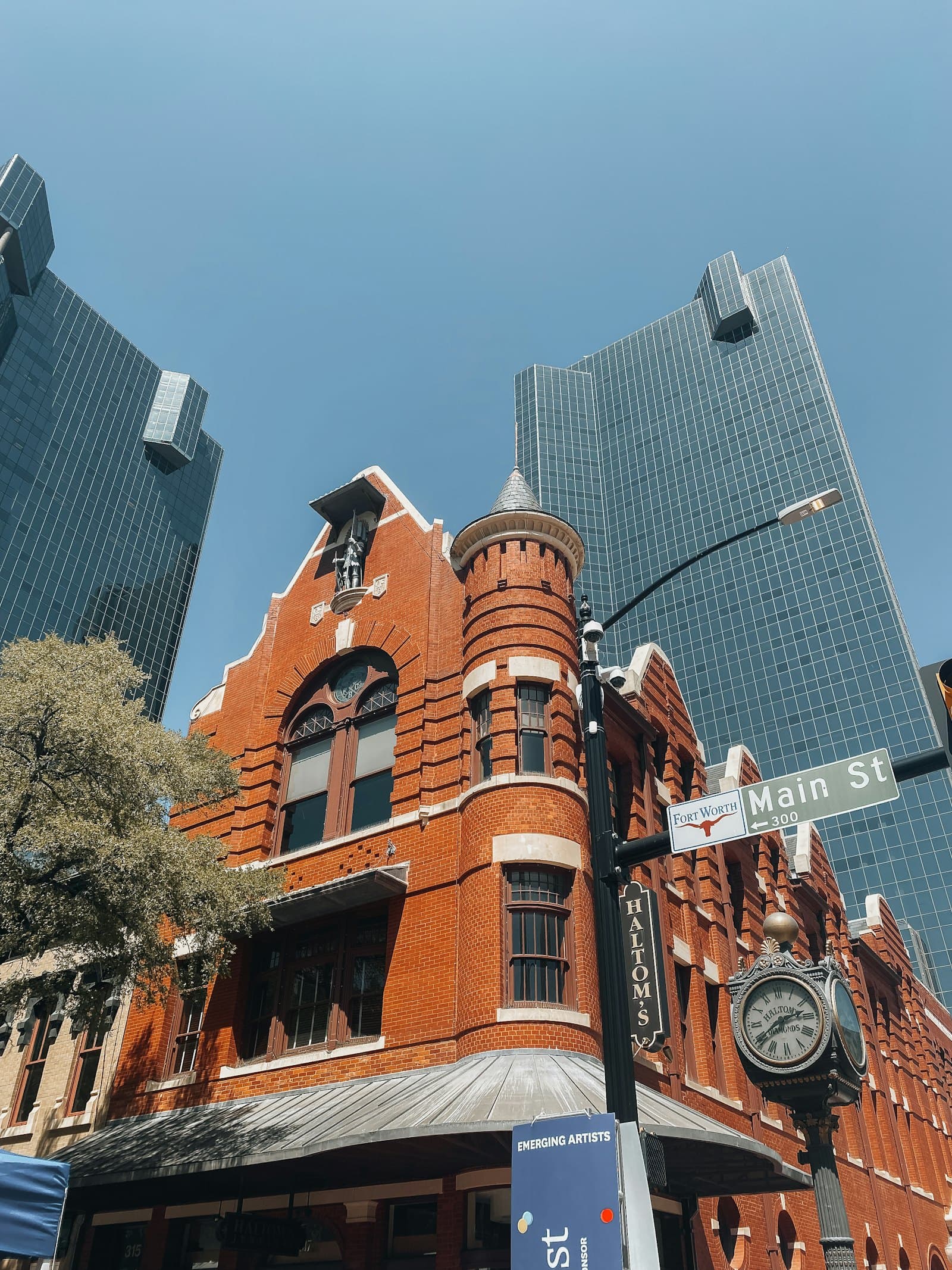 Historic downtown Carrollton, Texas
